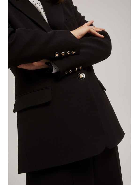 Moodo Jednostrano sako crno Moodo