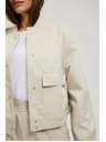 Moodo Bež bomber jakna s džepovima Moodo