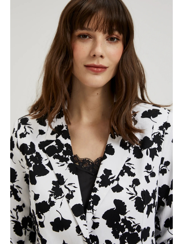 Moodo Sako s 3/4 rukavima crno-bijelo Moodo