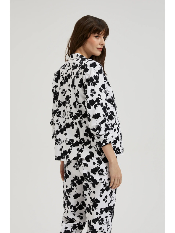 Moodo Sako s 3/4 rukavima crno-bijelo Moodo