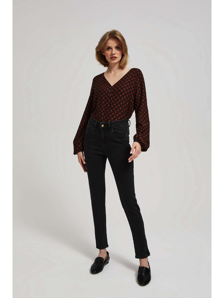 Moodo Skinny crne traperice Moodo