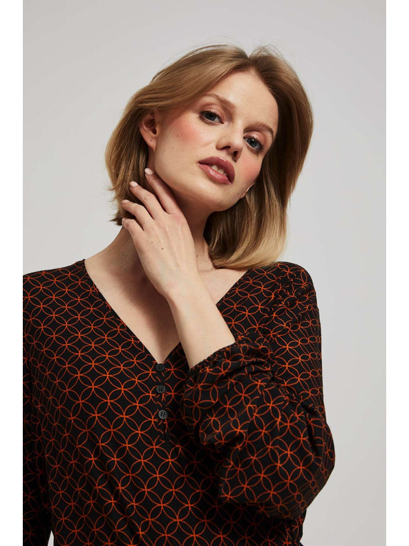 Moodo Bluza s geometrijskim uzorkom Moodo