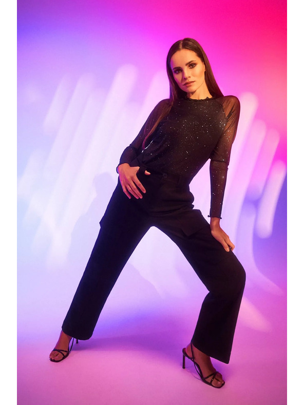 Moodo Top s prozirnim rukavima Moodo