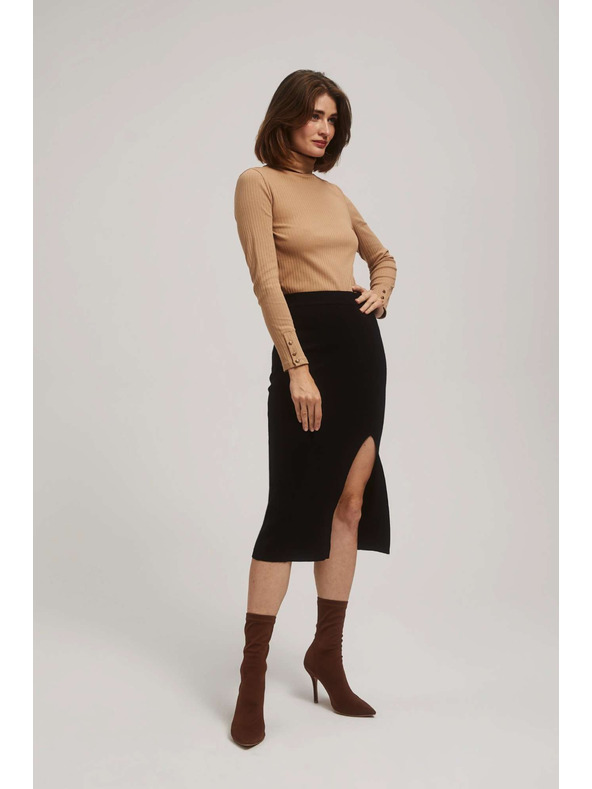 Moodo Rebrasta bluza s rolkom Moodo