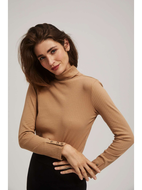 Moodo Rebrasta bluza s rolkom Moodo