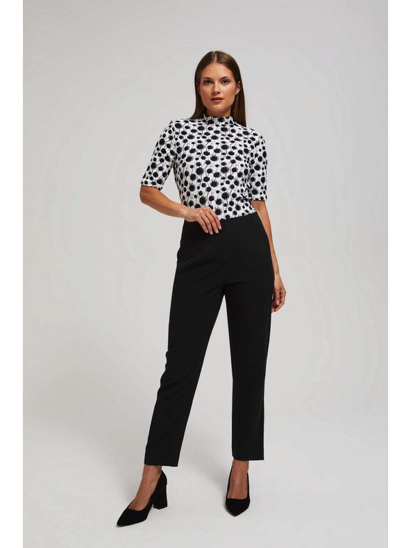 Moodo Crne hlače ravnih nogavica Moodo