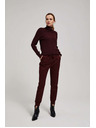 Moodo Kestenjaste hlače sa vezicama Moodo