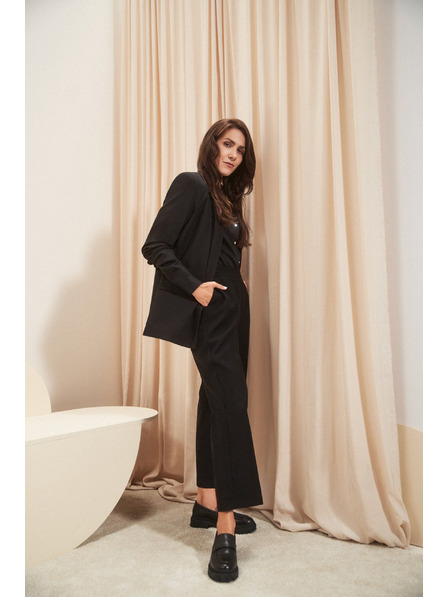 Moodo Glatke hlače sa širokim nogavicama Moodo