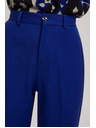 Moodo Plave hlače s teksturom i širokim nogavicama Moodo