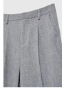 Moodo Svečane sive hlače s preklopljenim nogavicama u naboru Moodo