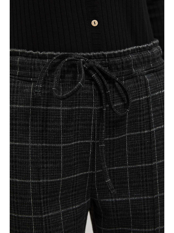 Moodo Crne karirane hlače Moodo