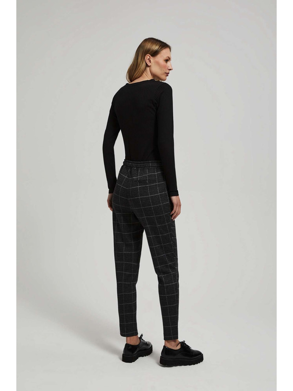 Moodo Crne karirane hlače Moodo