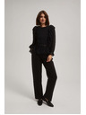 Moodo Crne hlače sa strukturom Moodo