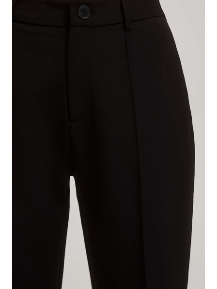 Moodo Crne hlače sa strukturom Moodo