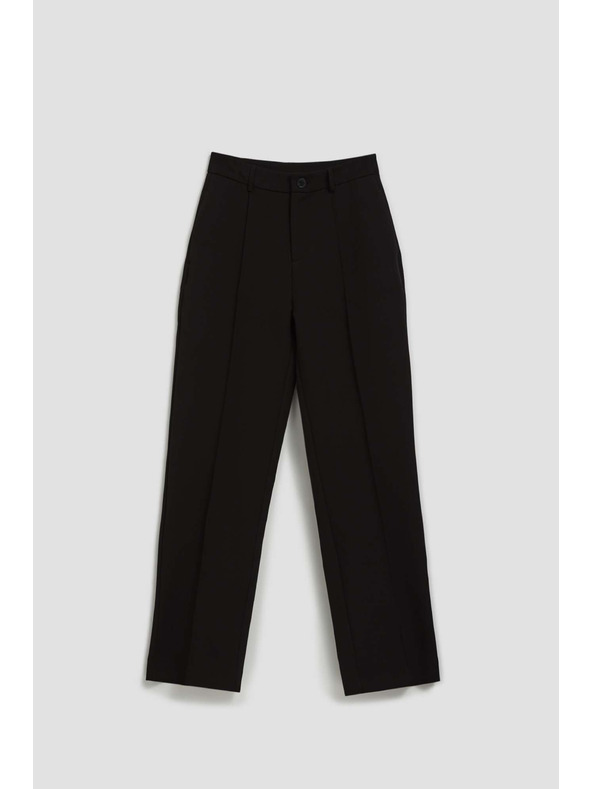 Moodo Crne hlače sa strukturom Moodo