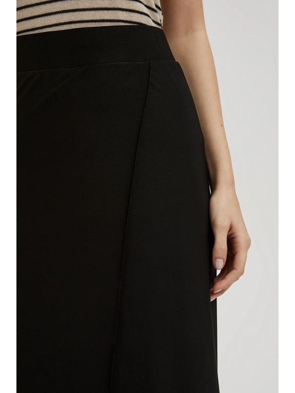 Moodo Crne hlače s širokim nogavicama Moodo