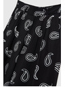 Moodo Crne hlače s blagim uzorkom Moodo