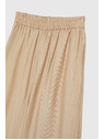 Moodo Bež hlače s širokim nogavicama i gumicom u struku Moodo