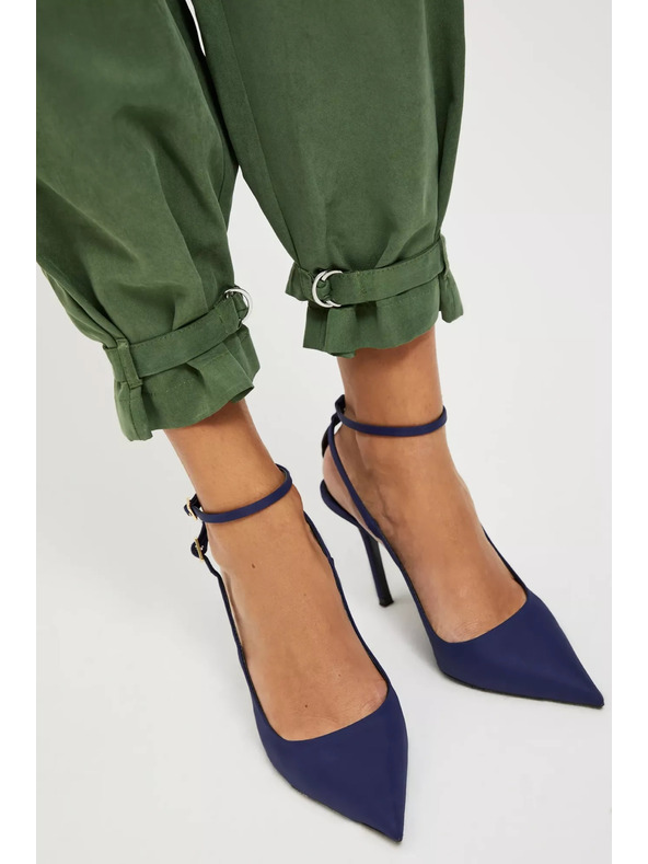 Moodo Khaki cargo hlače užih nogavica Moodo