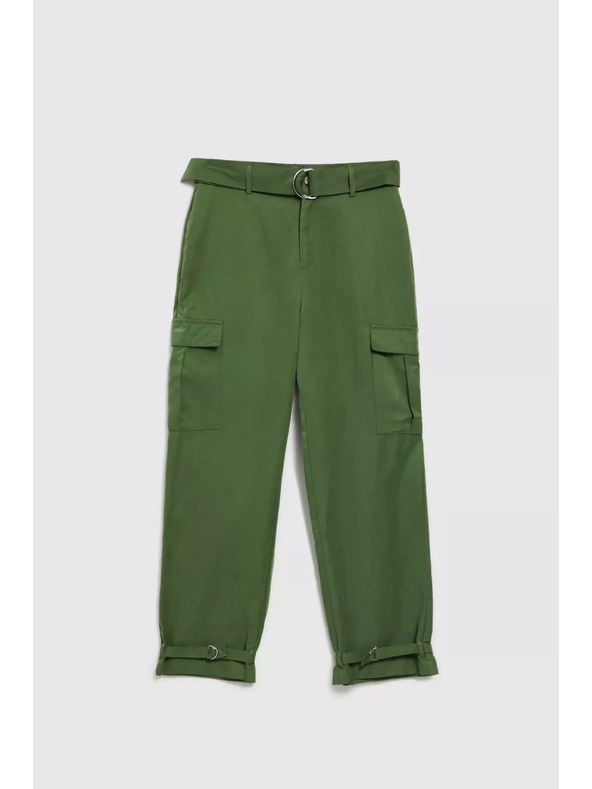 Moodo Khaki cargo hlače užih nogavica Moodo