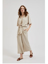 Moodo Lanene hlačaste suknje bež Moodo