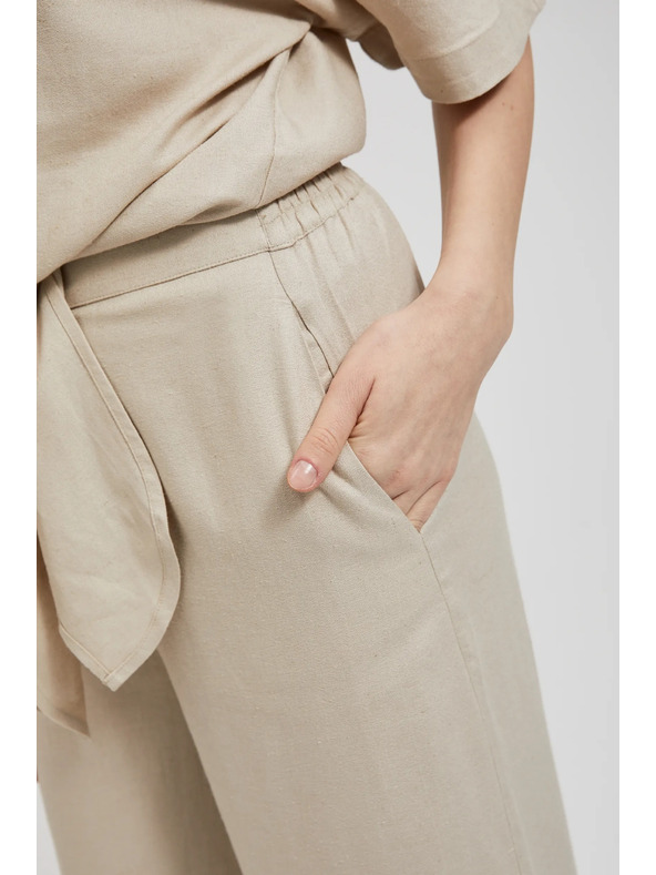 Moodo Lanene hlačaste suknje bež Moodo