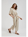 Moodo Lanene hlačaste suknje bež Moodo