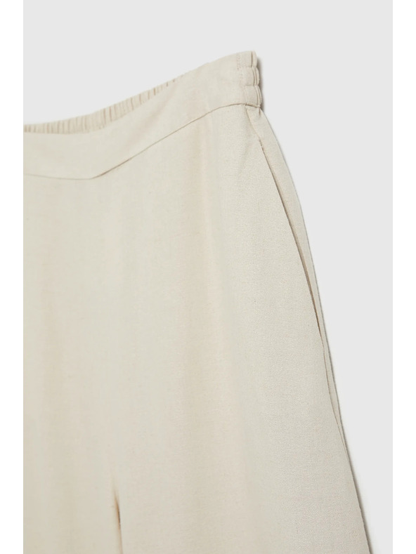 Moodo Lanene hlačaste suknje bež Moodo