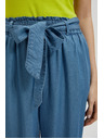 Moodo Plave lyocell hlače s širokim nogavicama Moodo