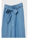 Moodo Plave lyocell hlače s širokim nogavicama Moodo