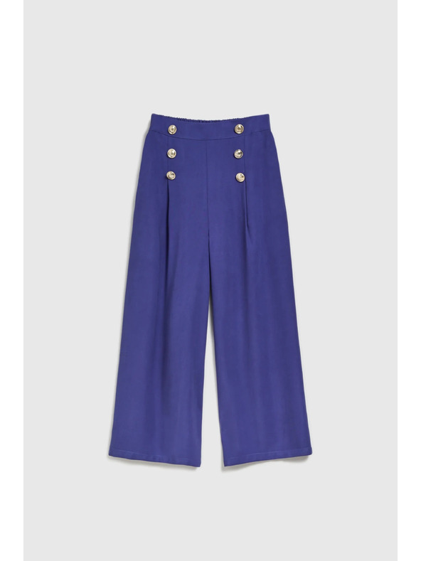 Moodo Ljubičaste hlače s ukrasnim gumbima Moodo