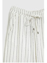 Moodo Lanene hlače prugaste bijele Moodo