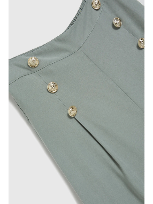 Moodo Maslinaste hlačaste suknje s gumbima Moodo