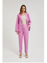 Moodo Svečane ružičaste hlače u naborima Moodo
