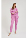 Moodo Svečane ružičaste hlače u naborima Moodo