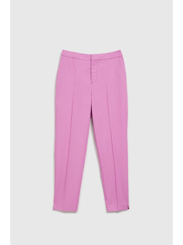 Moodo Svečane ružičaste hlače u naborima Moodo