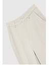 Moodo Elegantne bež hlače užih nogavica s džepovima Moodo