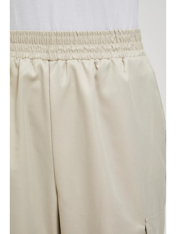 Moodo Bež cargo hlače ravnih nogavica Moodo