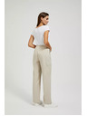 Moodo Bež cargo hlače ravnih nogavica Moodo