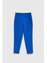 Moodo Lanene hlače s nogavicama do ruba plave Moodo