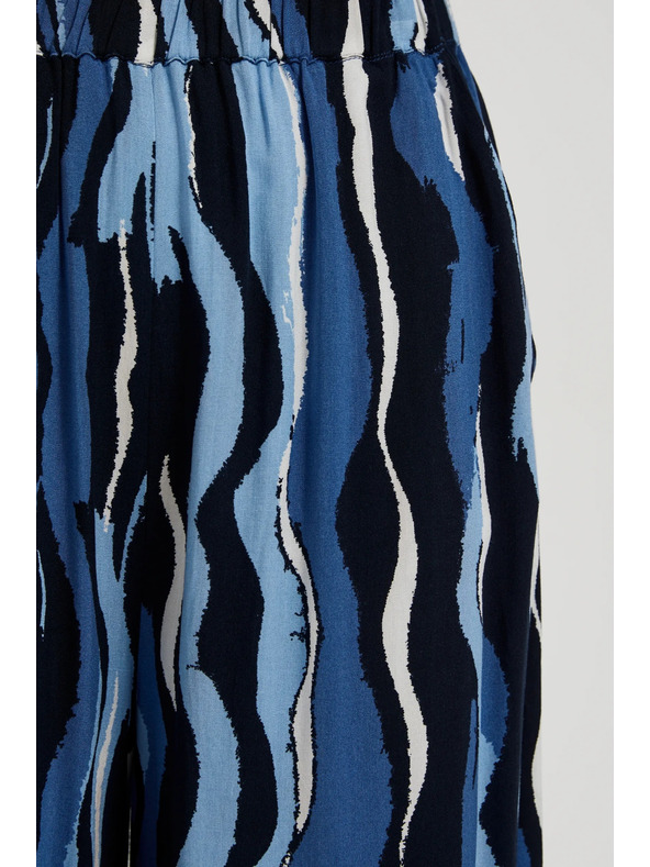 Moodo Uzorkovane kullotes hlačice plave Moodo