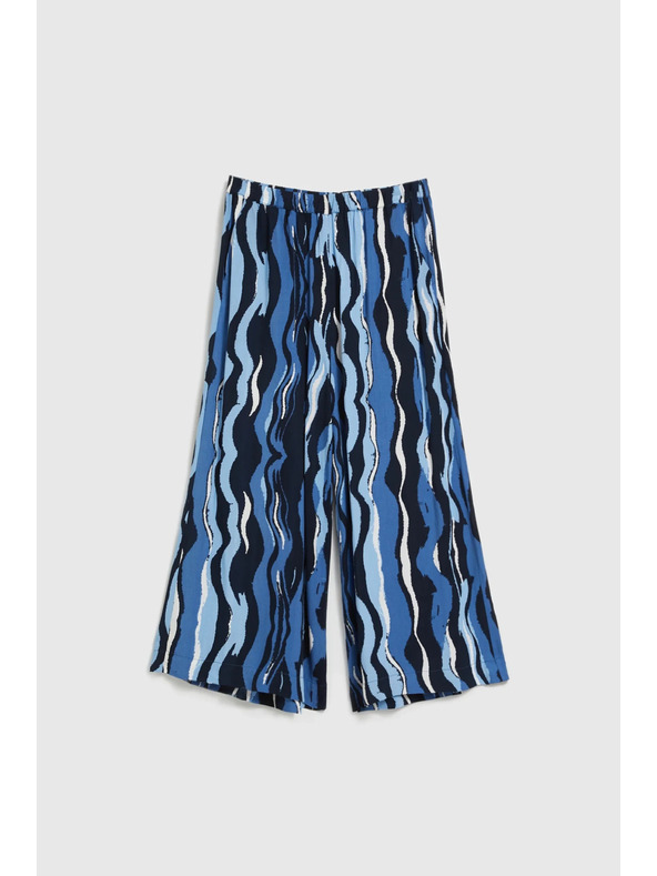 Moodo Uzorkovane kullotes hlačice plave Moodo
