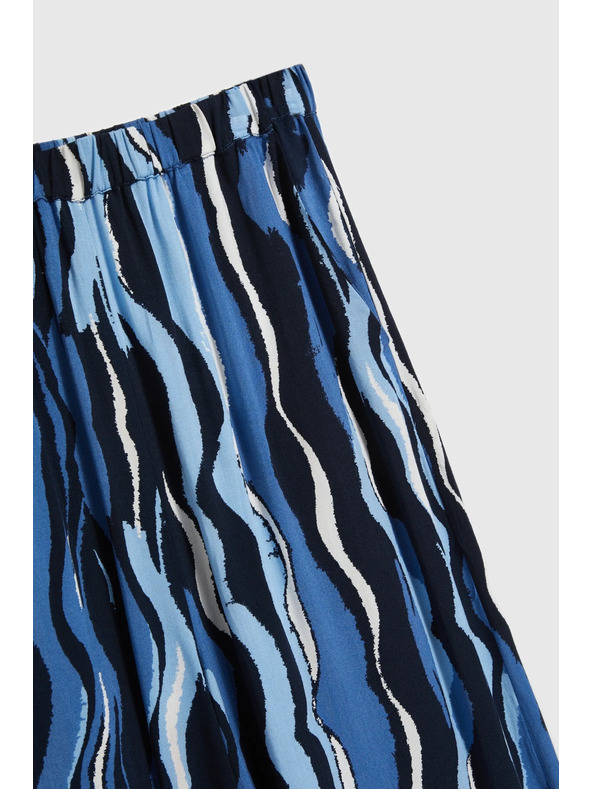 Moodo Uzorkovane kullotes hlačice plave Moodo