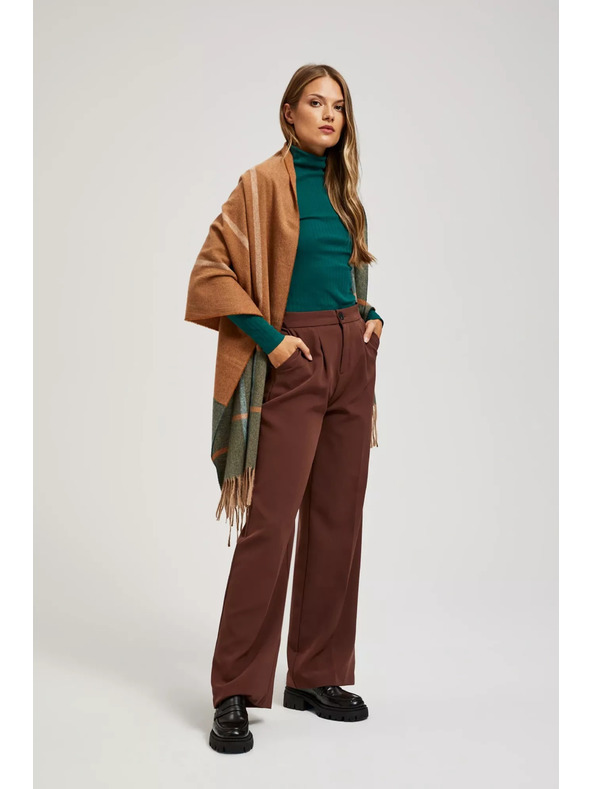 Moodo Smaragdni šal s resicama Moodo