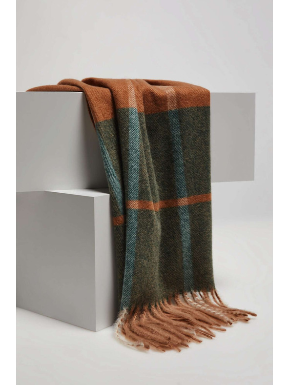 Moodo Smaragdni šal s resicama Moodo