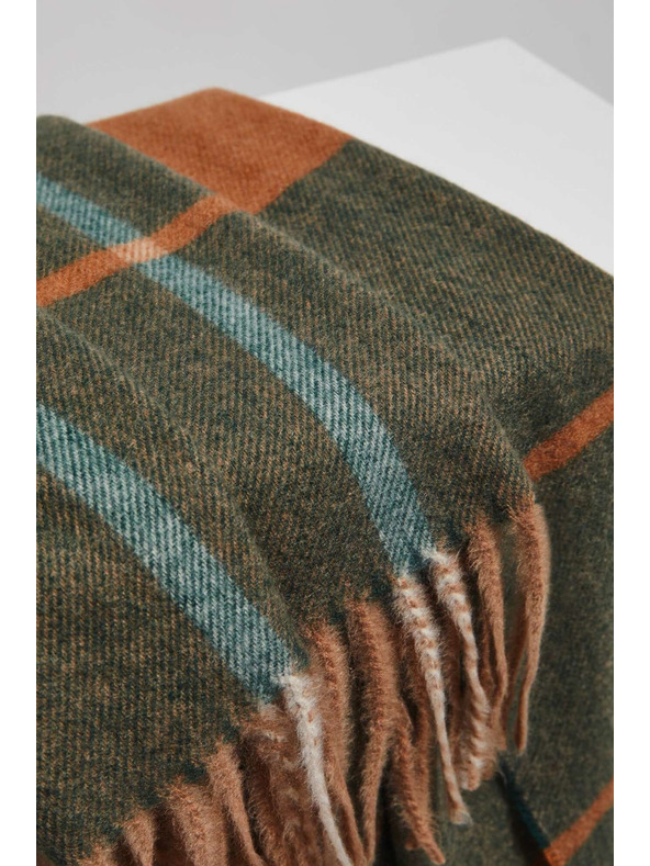 Moodo Smaragdni šal s resicama Moodo