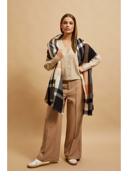 Moodo Breskvin šal u kocki Moodo