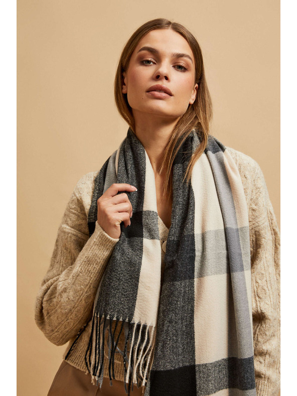 Moodo Plavi šal u kocki Moodo