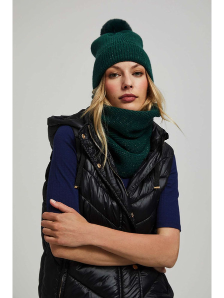 Moodo Smaragdni šal s metalnim vlaknom Moodo