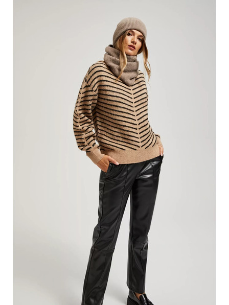 Moodo Smeđi šal s metalnim vlaknom Moodo